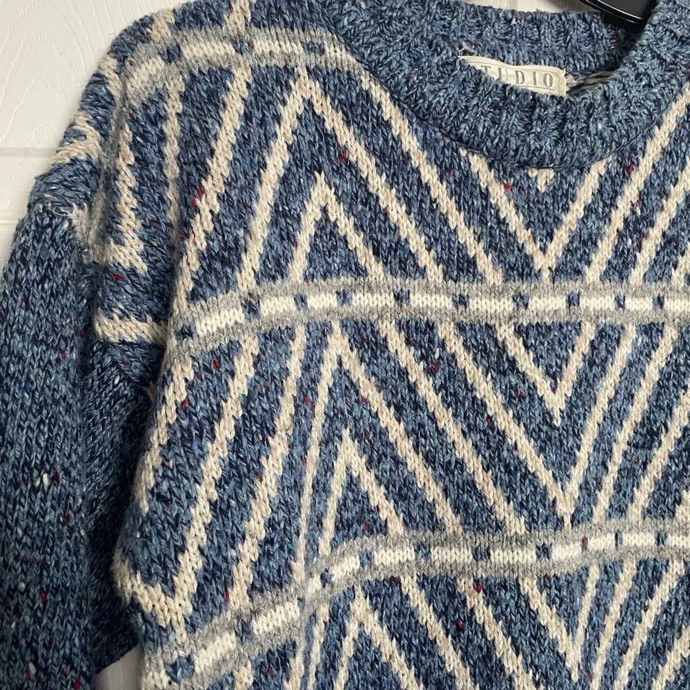 Studio Michelle Stuart Women's Home Sweet Home Cottagecore Knit Sweater Size L - Picture 2 of 5